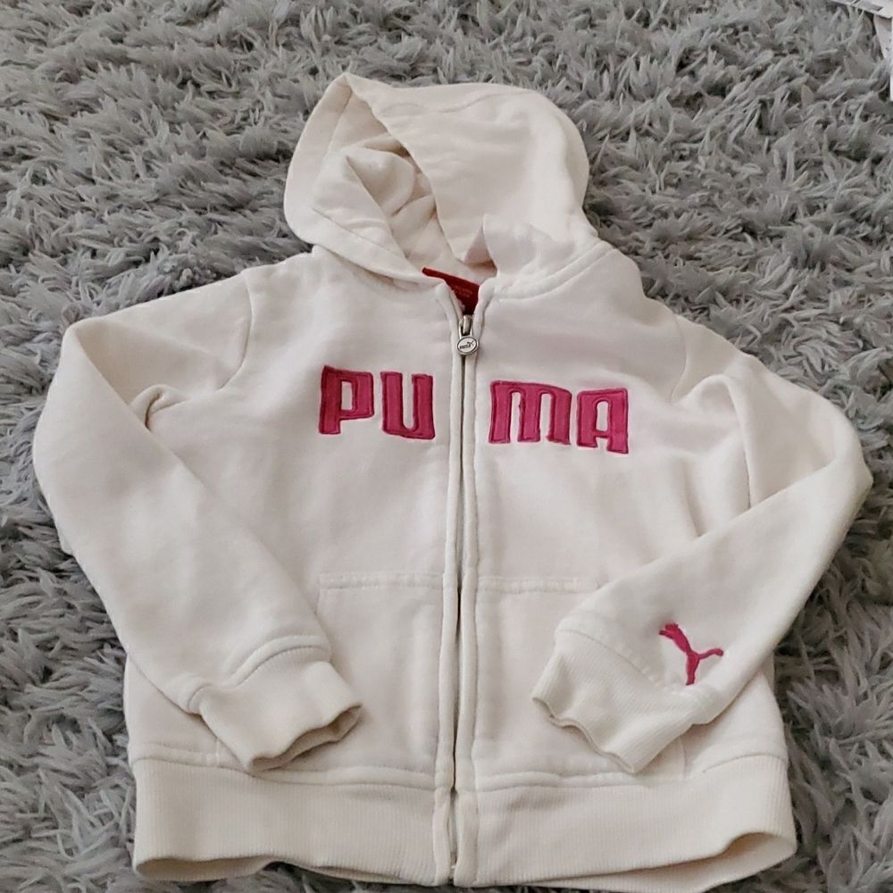 Cute little girls puma zipper hoodie